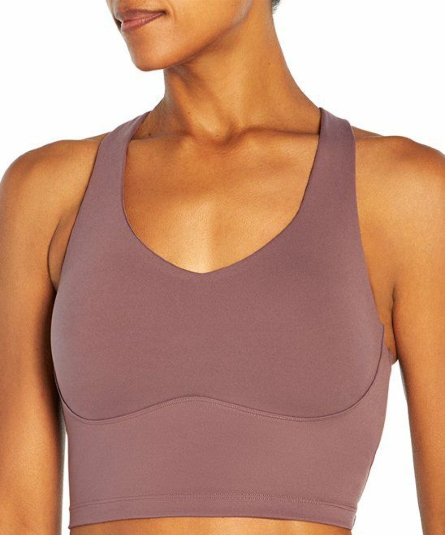 Women * | Hot Sale Jessica Simpson Flint Annika Longline Racerback Sports Bra For Women