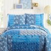 Home & Garden * | Budget Jessica Simpson Blue Azra Quilt For Home & Garden