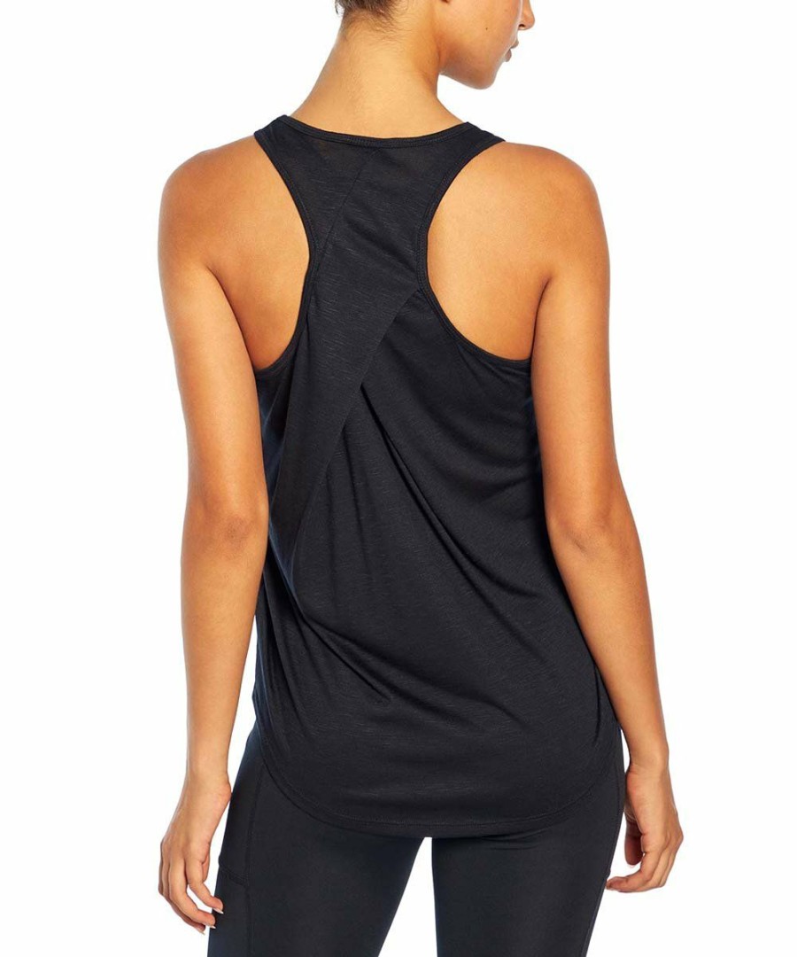 Women * | Discount Jessica Simpson Black Stella Racerback Tank Women