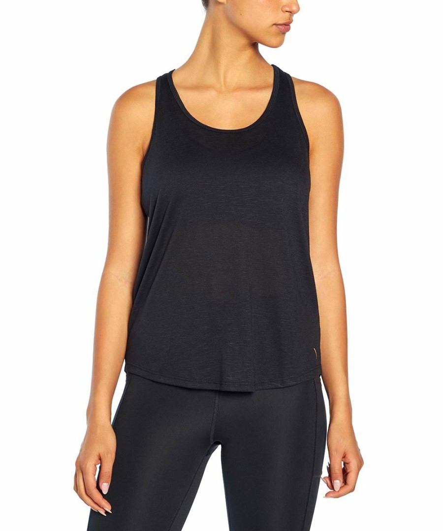 Women * | Discount Jessica Simpson Black Stella Racerback Tank Women