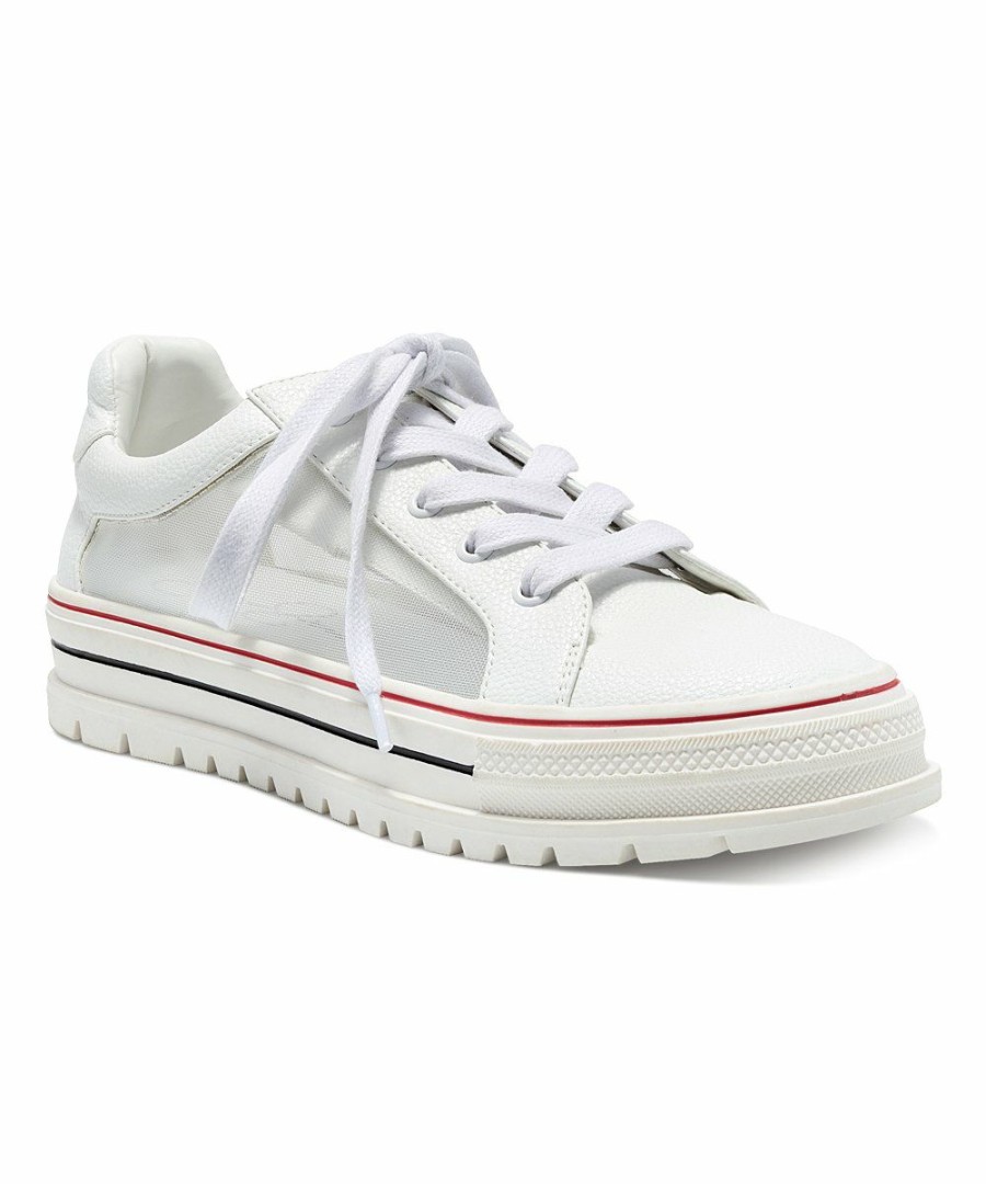 Women * | Wholesale Jessica Simpson Collection White Jayxe Leather Sneaker Women