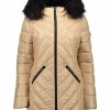 Women * | Flash Sale Jessica Simpson Beige Hooded Hooded Puffer Parka Women & Plus