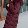 Women * | Best Sale Jessica Simpson Merlot Faux Fur-Trim Long Puffer Coat Women & Plus