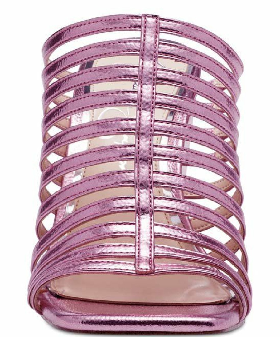 Women * | Cheap Jessica Simpson Meta Pink Strappy Wedge Sandal Women