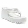 Women * | Flash Sale Jessica Simpson Bright White Kemnie Wedge Sandal Women