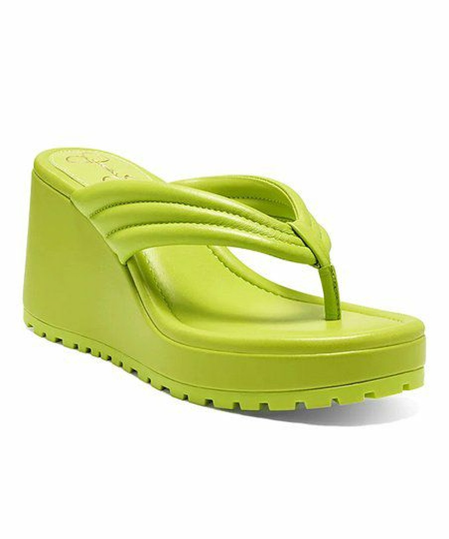 Women * | Discount Jessica Simpson Spring Green Kemnie Wedge Sandal Women