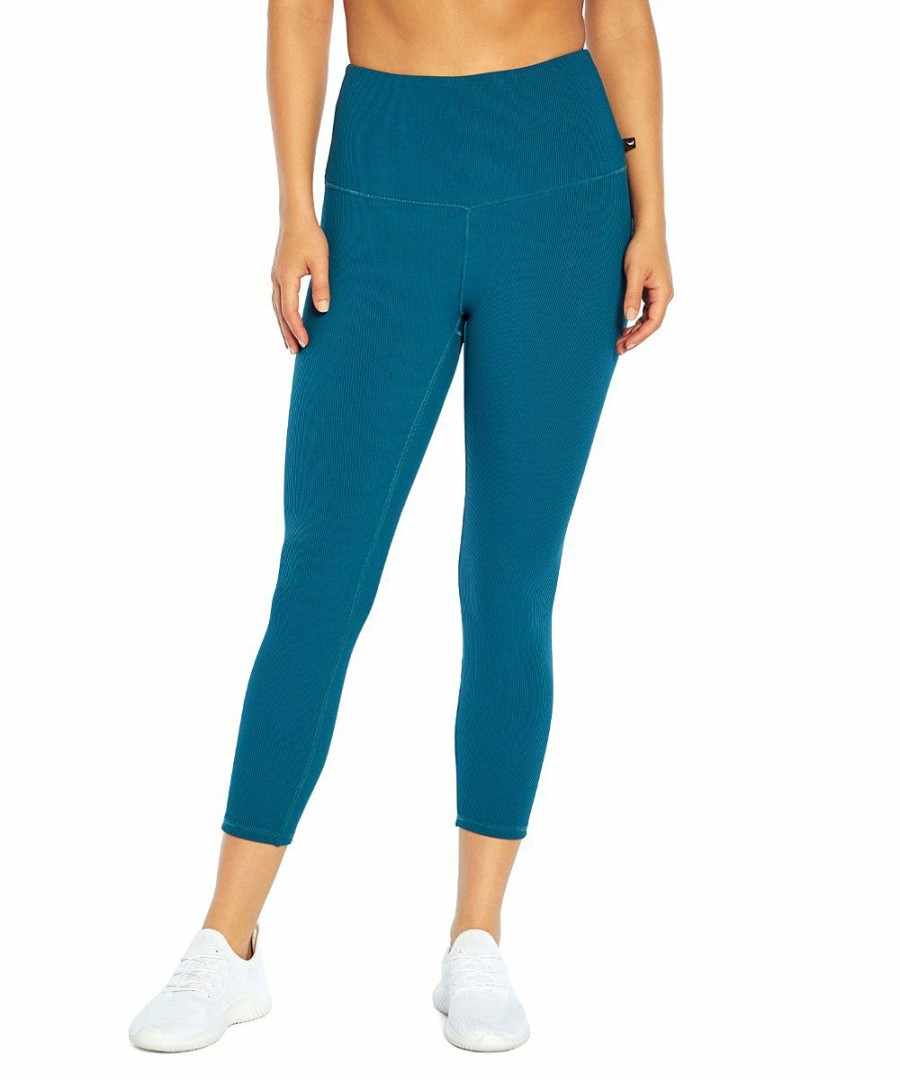 Women * | Best Reviews Of Jessica Simpson Blue Coral Mandy High-Waist 22" Capri Leggings Plus For Women