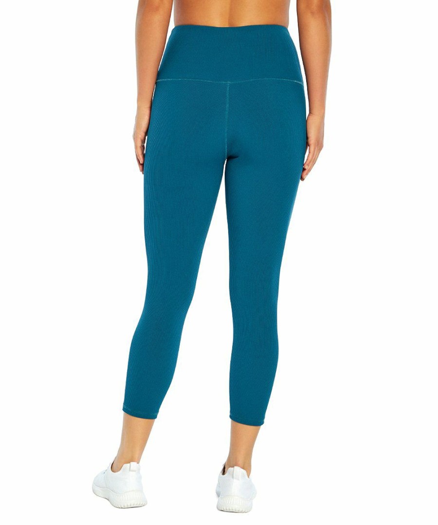 Women * | Best Reviews Of Jessica Simpson Blue Coral Mandy High-Waist 22" Capri Leggings Plus For Women