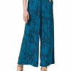 Women * | Coupon Jessica Simpson Turkish Tile Blue & Black Cheetah Shani Wide-Leg Pants Women