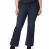 Women * | Deals Jessica Simpson Dark Blue Pocket Flare Jeans Plus For Women