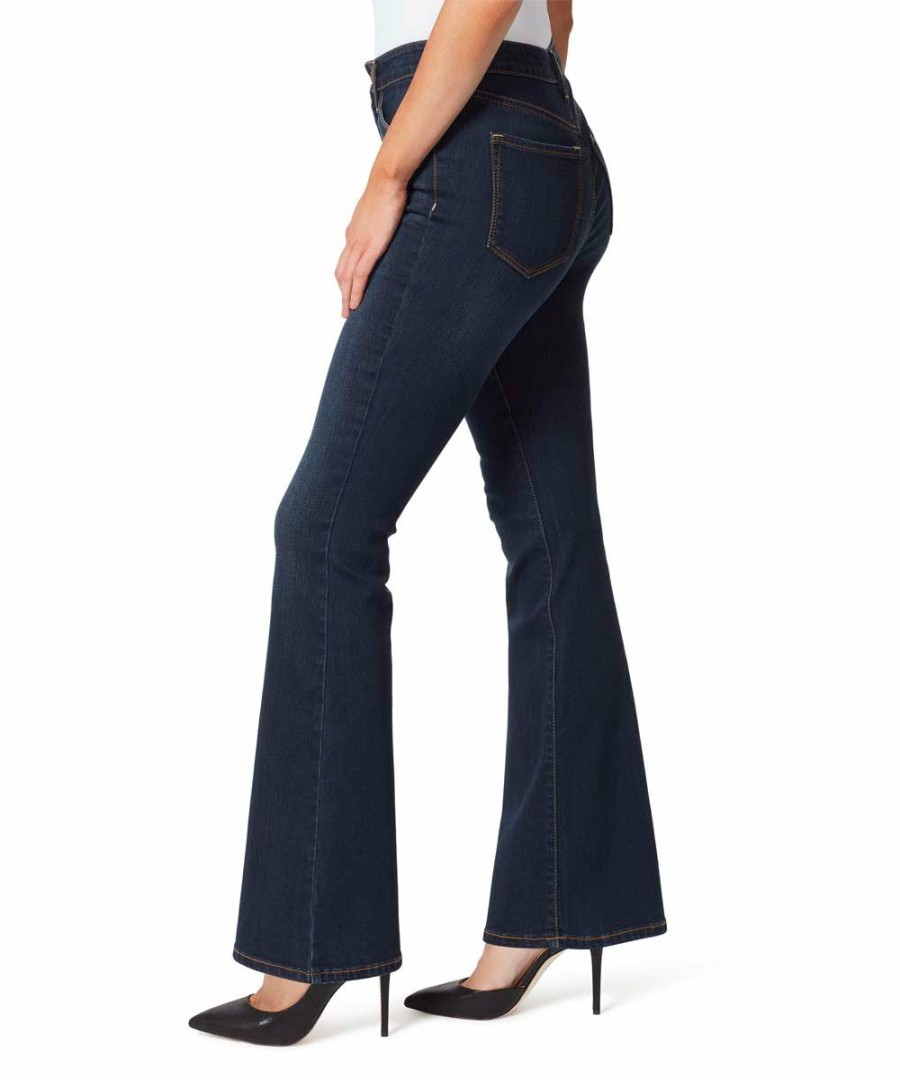 Women * | Wholesale Jessica Simpson Navy Pocket Adored Flare Jeans Women