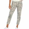 Women * | Buy Jessica Simpson White Animal-Print Felicity 27" Drawstring Joggers Women