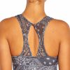 Women * | Coupon Jessica Simpson Periscope & White Bandana Mackenzie Sports Bra For Women