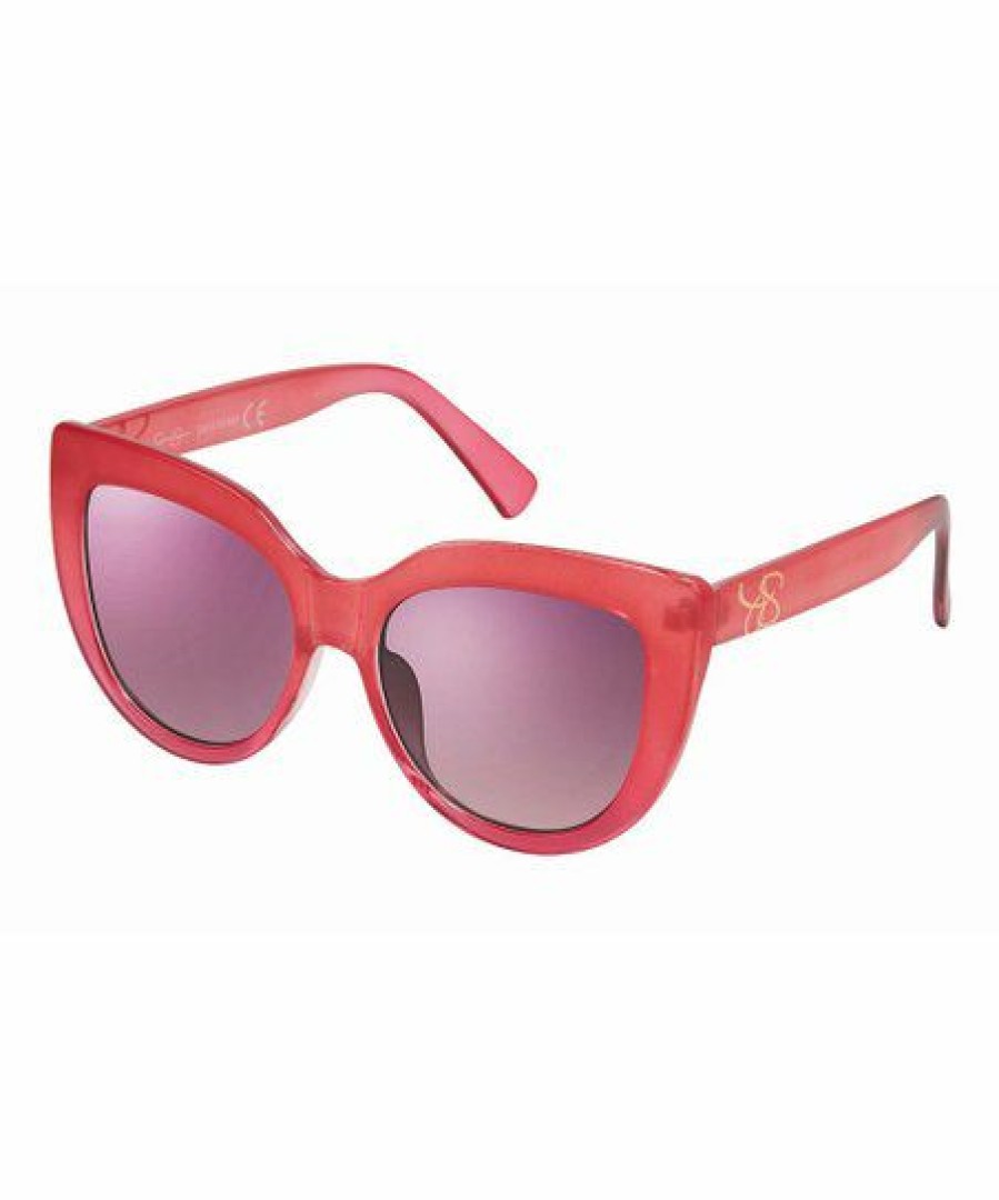 Women * | Best Reviews Of Jessica Simpson Rose & Purple Fade Cat-Eye Sunglasses For Women