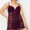 Women * | Outlet Jessica Simpson Rose Lace-Accent Babydoll For Women