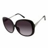 Women * | Cheapest Jessica Simpson Black & Gray Fade Oversize Sunglasses For Women