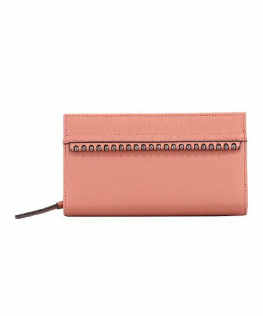 Women * | Cheap Jessica Simpson Desert Sand Kelly Double-Gusset Bi-Fold Wallet For Women