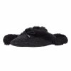 Women * | Best Pirce Jessica Simpson Black Sparkle Faux Fur-Lined Tracee Mule Women