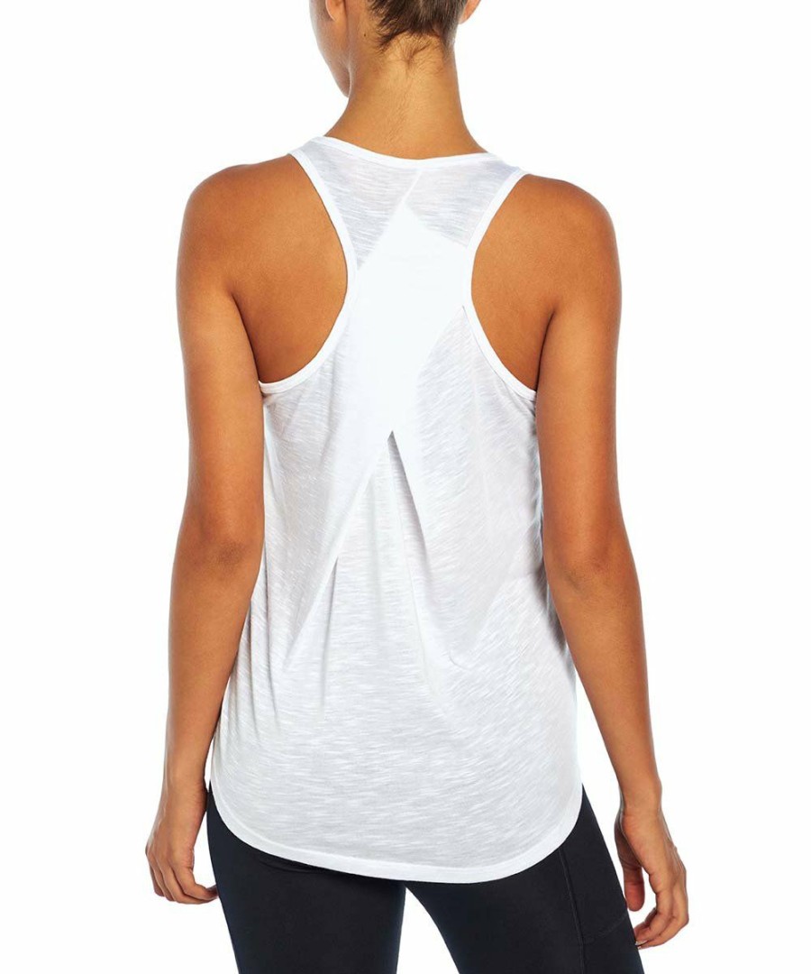 Women * | Cheap Jessica Simpson White Stella Racerback Tank Women