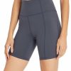 Women * | Best Deal Jessica Simpson 7" Blue Pocket Tummy-Control Bermuda Bike Shorts Women