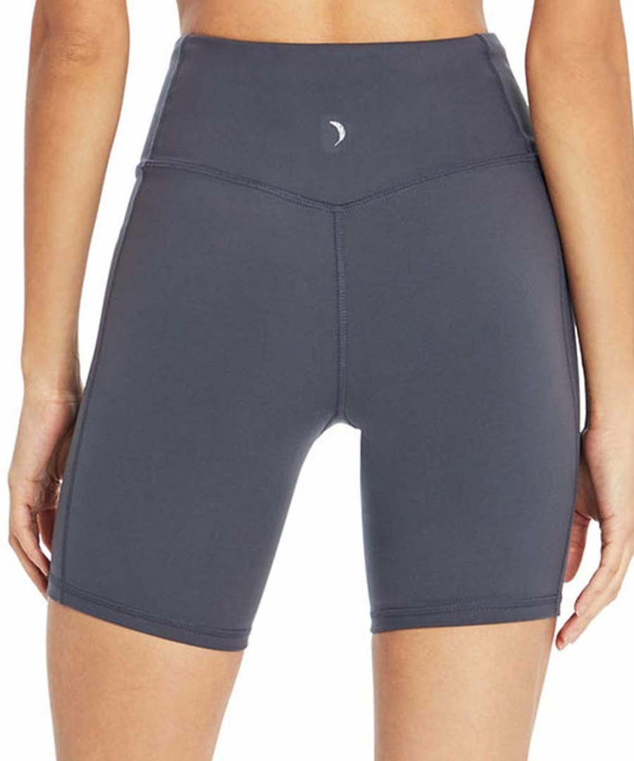 Women * | Best Deal Jessica Simpson 7" Blue Pocket Tummy-Control Bermuda Bike Shorts Women