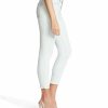 Women * | Best Pirce Jessica Simpson White Raw-Edge Kiss Me Crop Skinny Jeans Women