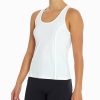 Women * | Buy Jessica Simpson White Urban Racerback Tank Women