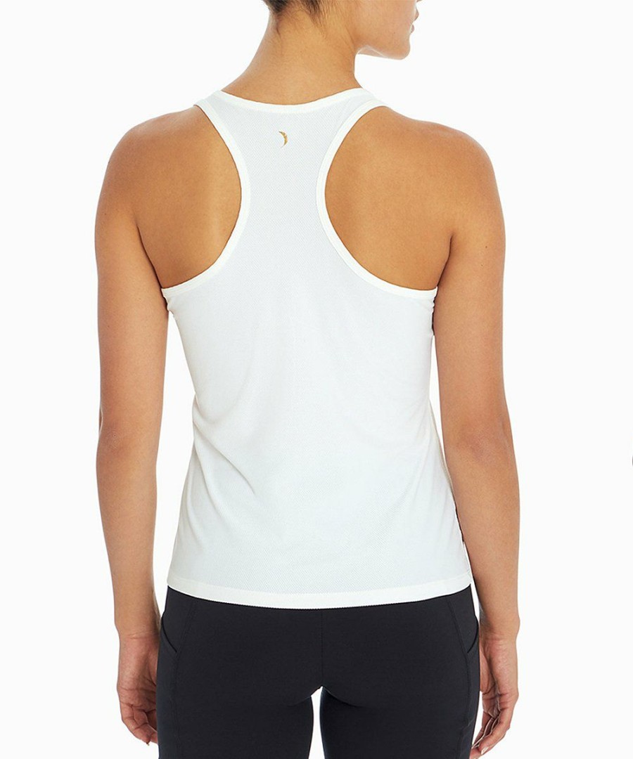 Women * | Buy Jessica Simpson White Urban Racerback Tank Women