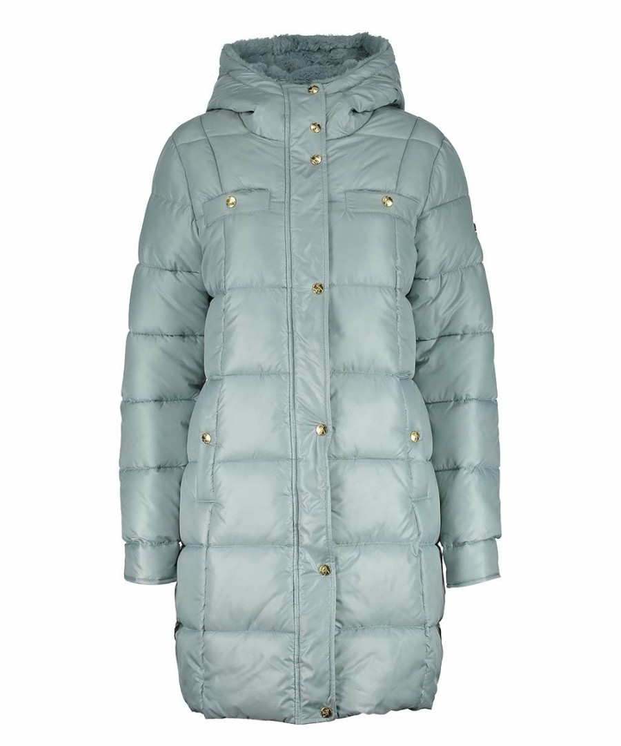 Women * | Discount Jessica Simpson Frost Blue Hooded Puffer Parka Women & Plus