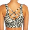 Women * | Discount Jessica Simpson Raven Faded Cheetah Kayla Longline Bra For Women