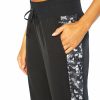 Women * | Promo Jessica Simpson Black Watercolor Camo Ella Woven Joggers Women