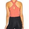 Women * | Coupon Jessica Simpson Dusty Cedar Crossover-Back Honey Scoop Neck Tank Women