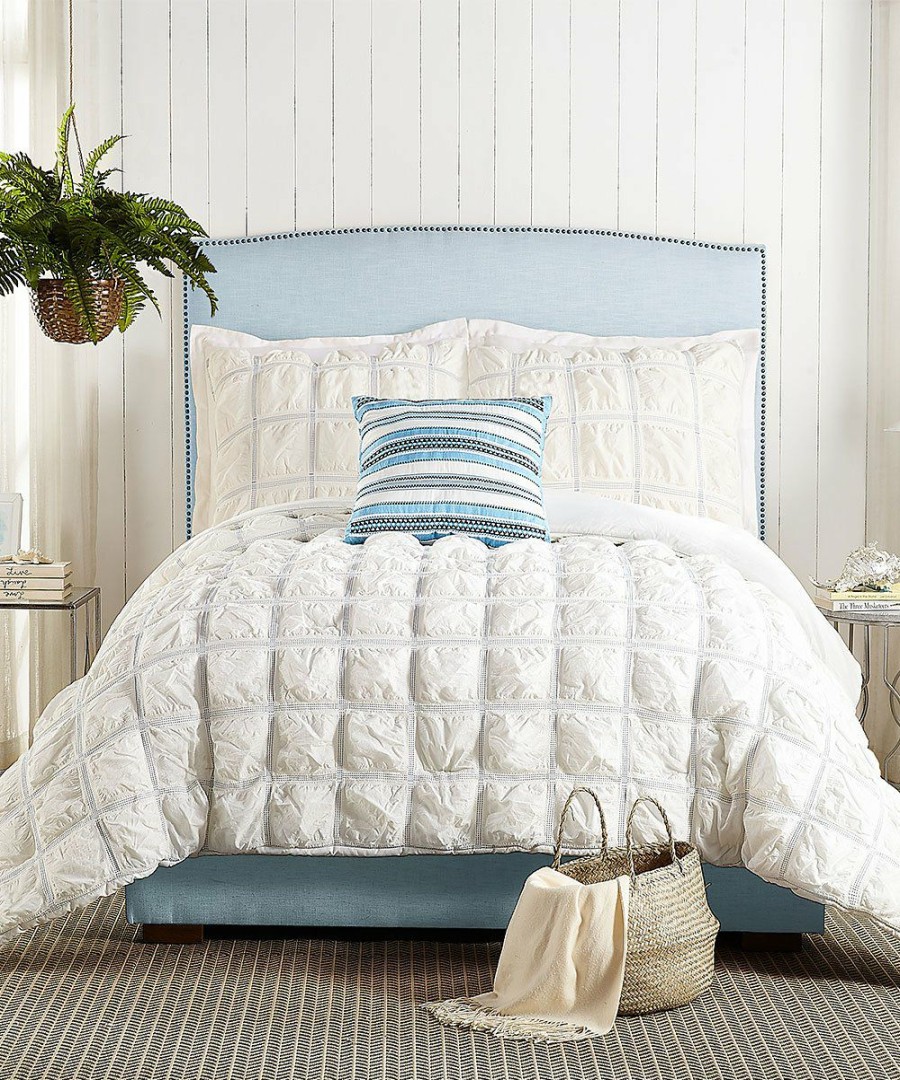 Home & Garden * | Best Pirce Jessica Simpson White & Blue Mykonos Four-Piece Comforter Set For Home & Garden