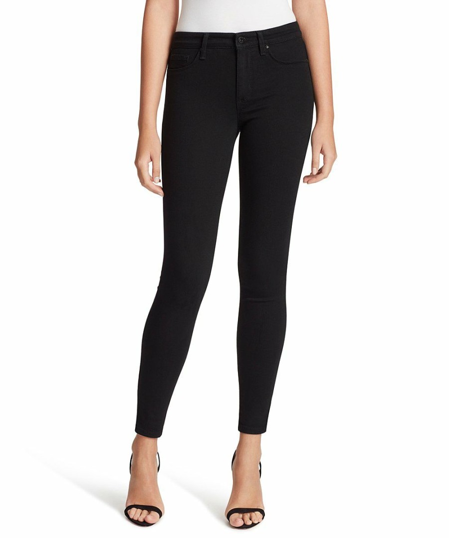 Women * | Cheapest Jessica Simpson Black Kiss Me Skinny Jeans Women