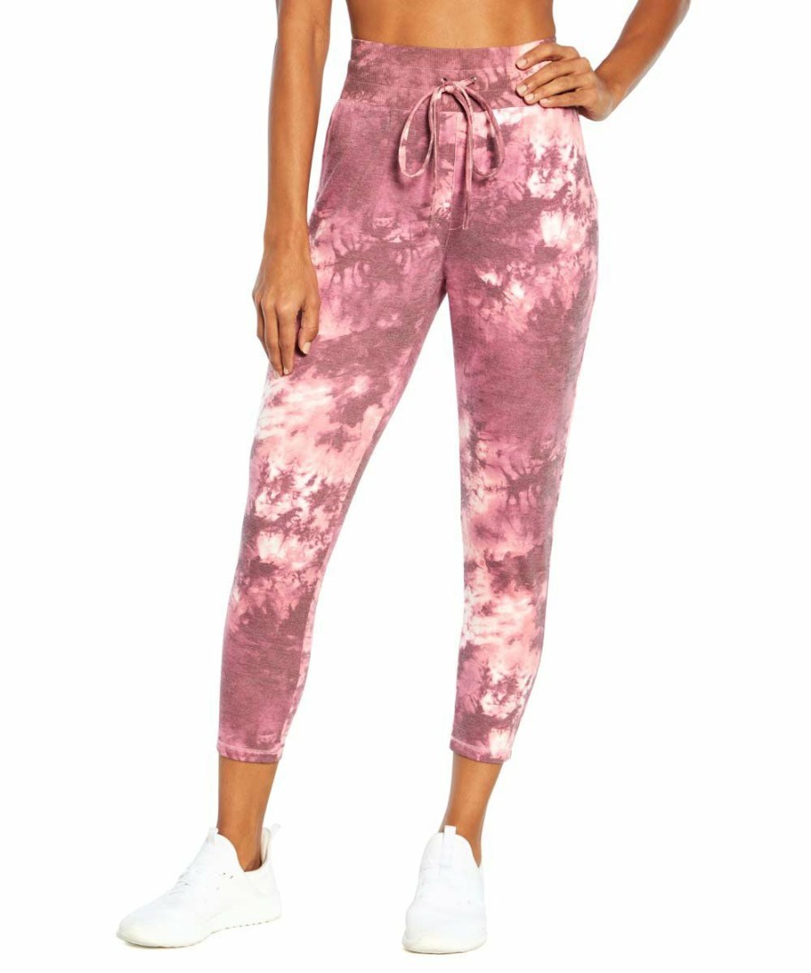 Women * | Cheap Jessica Simpson Tea Rose Tie-Dye Swirl Riley 27" Joggers Women