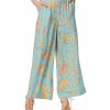 Women * | Hot Sale Jessica Simpson Paisley Grove Marine Blue Julie Palazzo Pants Women