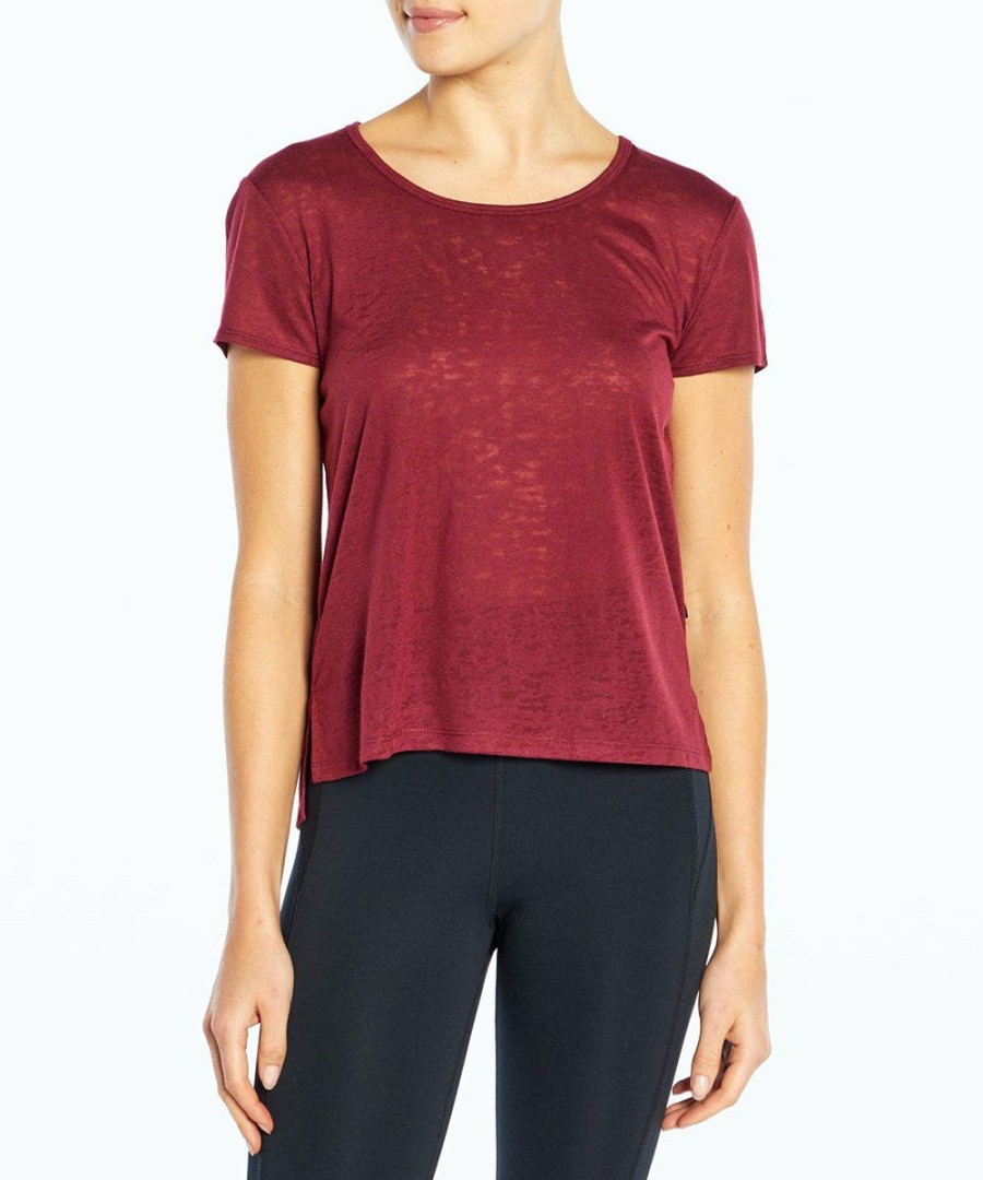 Women * | Flash Sale Jessica Simpson Zinfandel Twist Cutout-Back Jamie Scoop Neck Tee Women