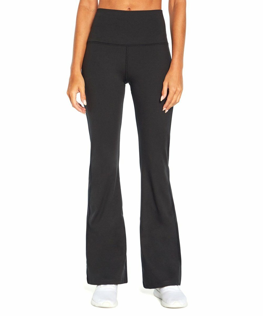 Women * | Hot Sale Jessica Simpson Black Jada High-Waist Flare Leggings Women