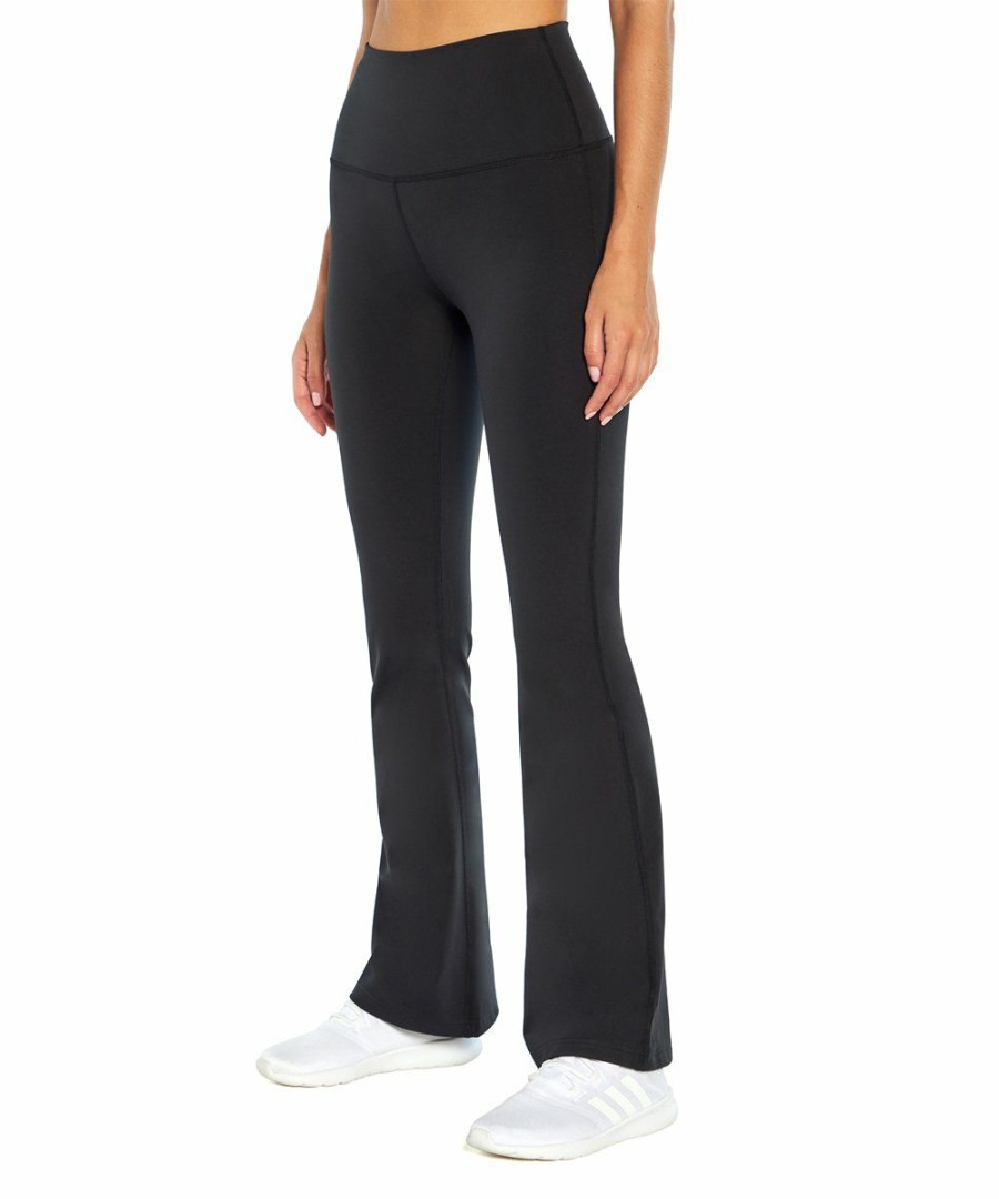 Women * | Hot Sale Jessica Simpson Black Jada High-Waist Flare Leggings Women