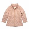 Women * | Brand New Jessica Simpson Collection Pink Quilted Midweight Puffer Coat Girls For Kids