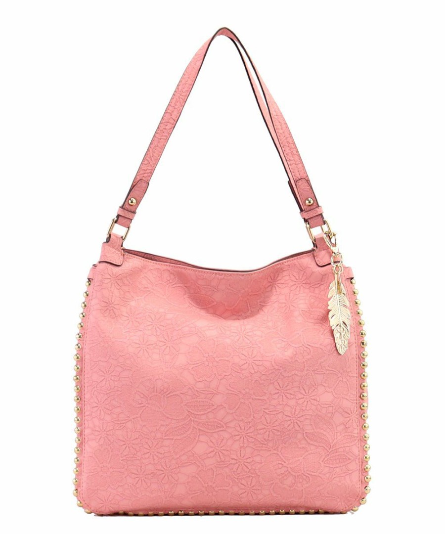 Women * | Flash Sale Jessica Simpson Coral Almond Camille Four-Poster Shoulder Bag For Women