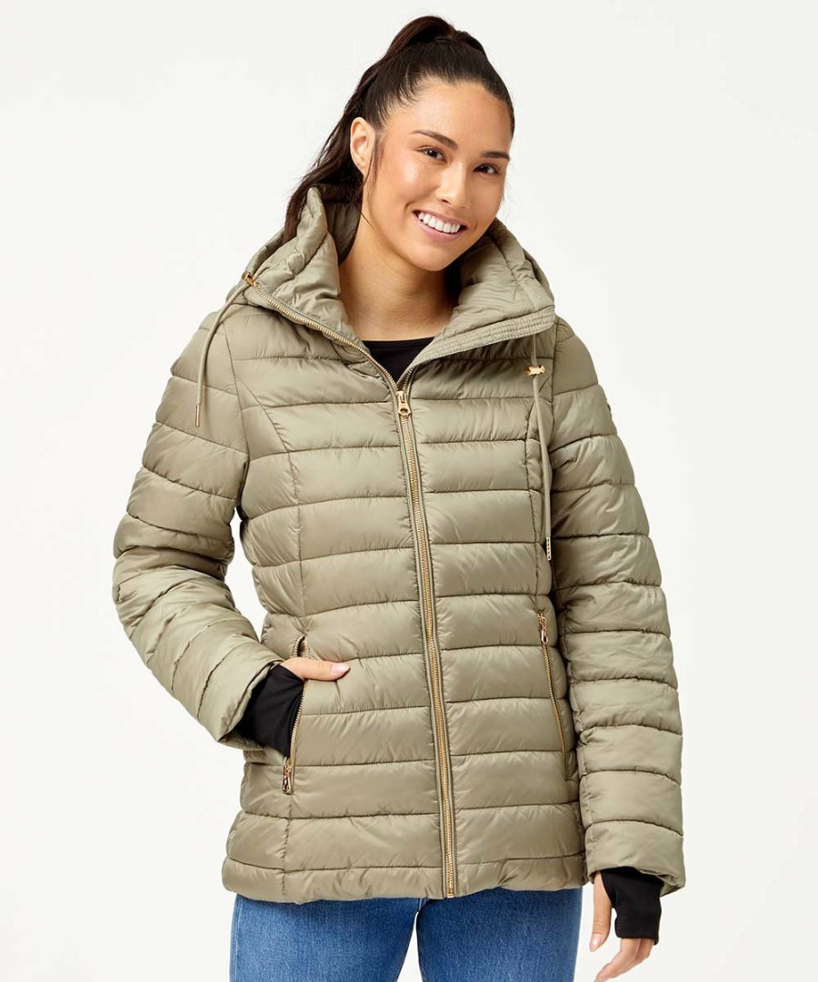 Women * | Best Sale Jessica Simpson Sage Hooded Puffer Coat Women