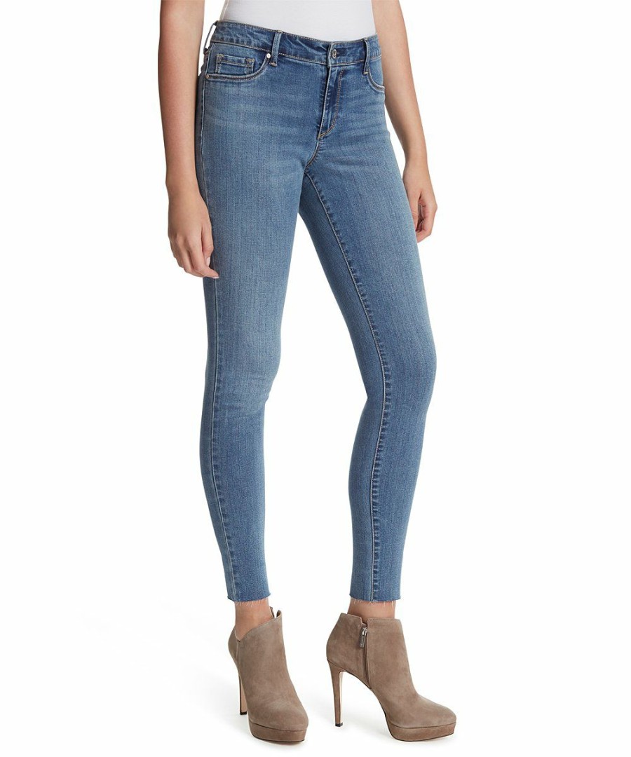 Women * | Outlet Jessica Simpson Medium Blue Premium Decorative-Pocket Kiss Me Skinny Jeans Women