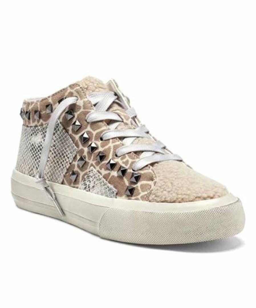 Women * | Wholesale Jessica Simpson Brown & Black Giraffe-Print & Snake-Print Folliah Sneaker Women