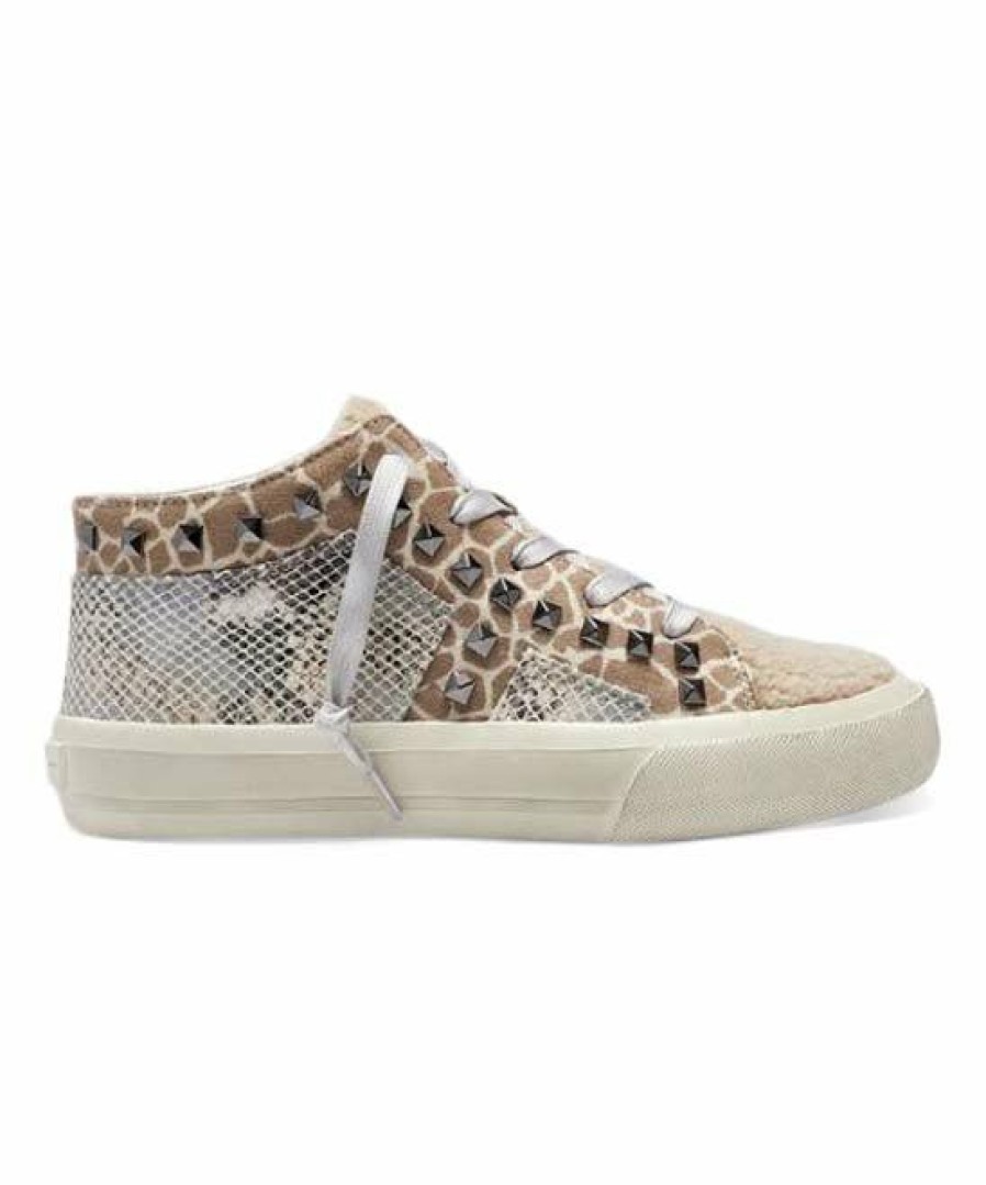 Women * | Wholesale Jessica Simpson Brown & Black Giraffe-Print & Snake-Print Folliah Sneaker Women