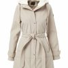 Women * | Hot Sale Jessica Simpson Tan Sherpa-Lined A-Line Anorak Women