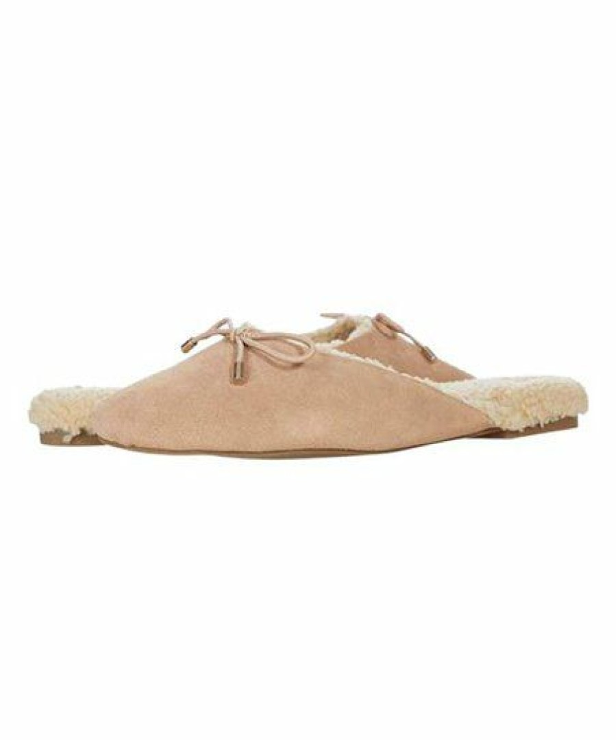 Women * | Best Sale Jessica Simpson Pink Fleece-Lined Cheyenne Mule Women