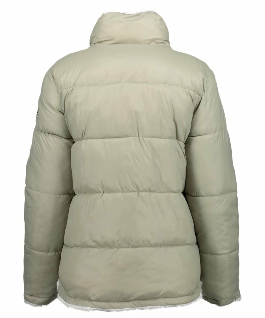 Women * | Wholesale Jessica Simpson Sage Sherpa Reversible Puffer Coat Women