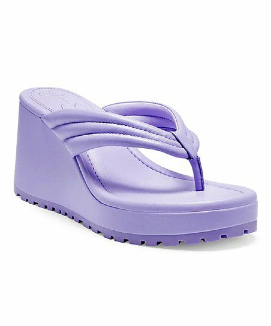 Women * | Cheapest Jessica Simpson Paisley Purple Kemnie Wedge Sandal Women