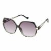 Women * | Best Deal Jessica Simpson Black Fade & Silvertone Oversize Sunglasses For Women